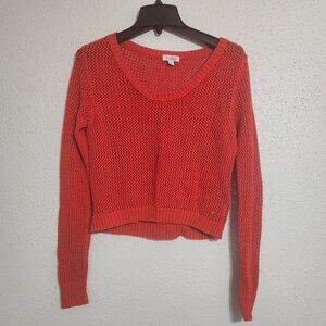 Guess Womens Orange Pullover Sweater Size M